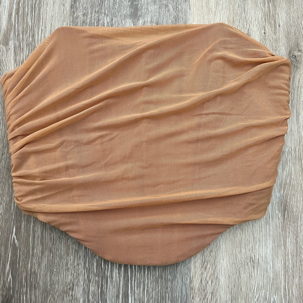 Caramel Corset with zipper in back